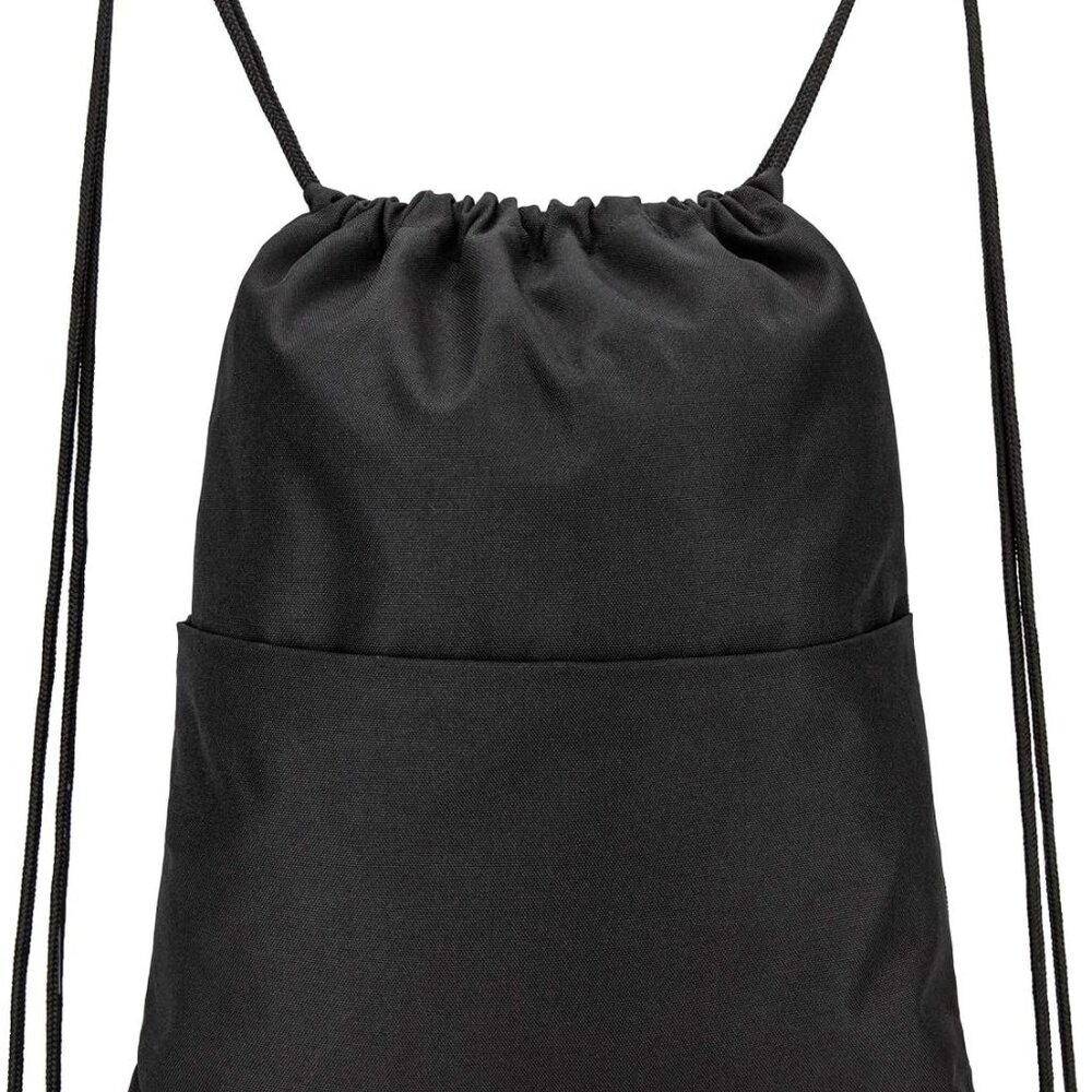 Drawstring Backpack Water Resistant String Bag Sports Sackpack Gym Sack with Sid